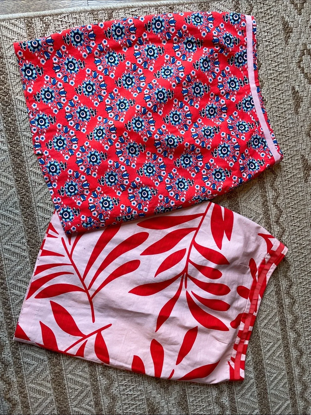 Boden Red and Light Pink Printed Pencil Skirts – Pair 8R